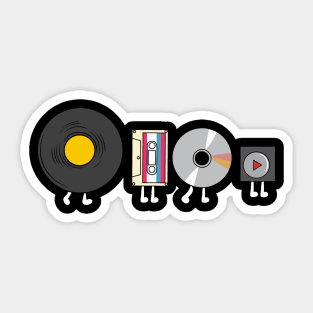 Audio player evolution Sticker